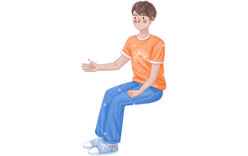 手绘-人物插画-男人2