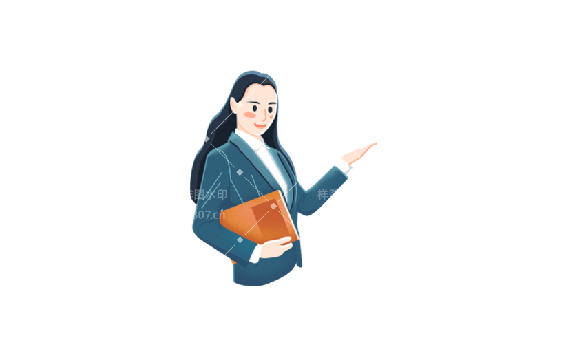 卡通感劳动节女人元素贴纸