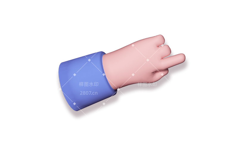 3D风-商务办公-手势