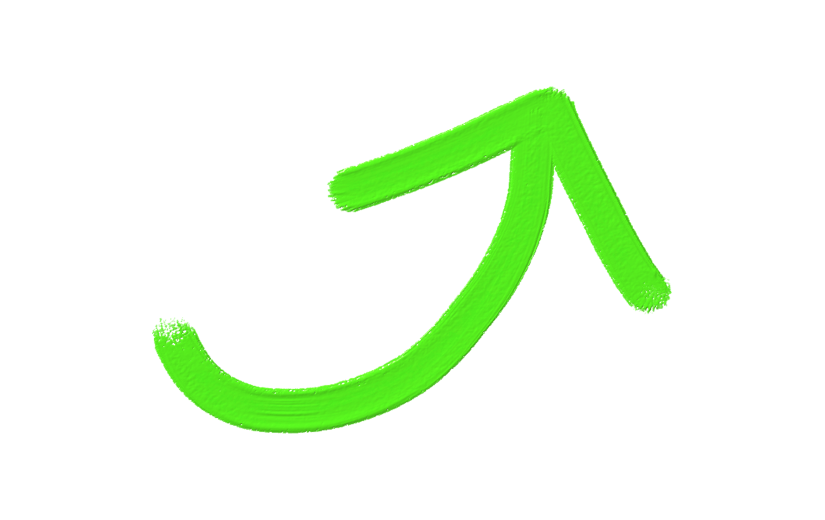 符号标记箭头清爽彩色色块油画风肌理贴纸