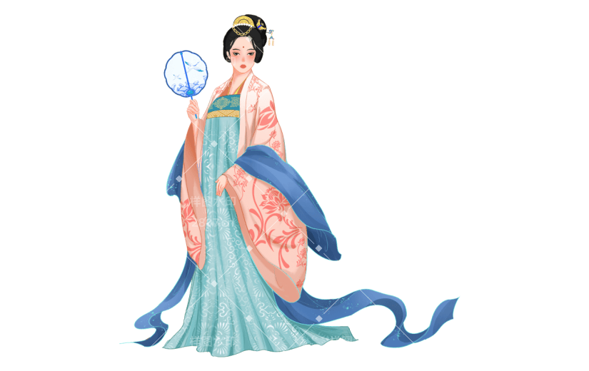中国风-人物插画-古风人物