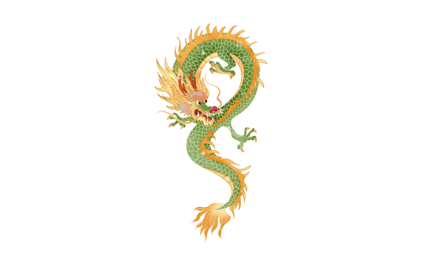 春节新年新春龙年中式中国风龙动物元素素材