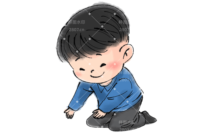水墨-人物插画贴纸1
