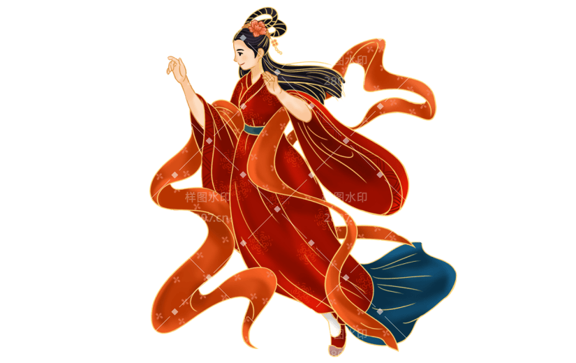 金边中国风七夕节元素贴纸10