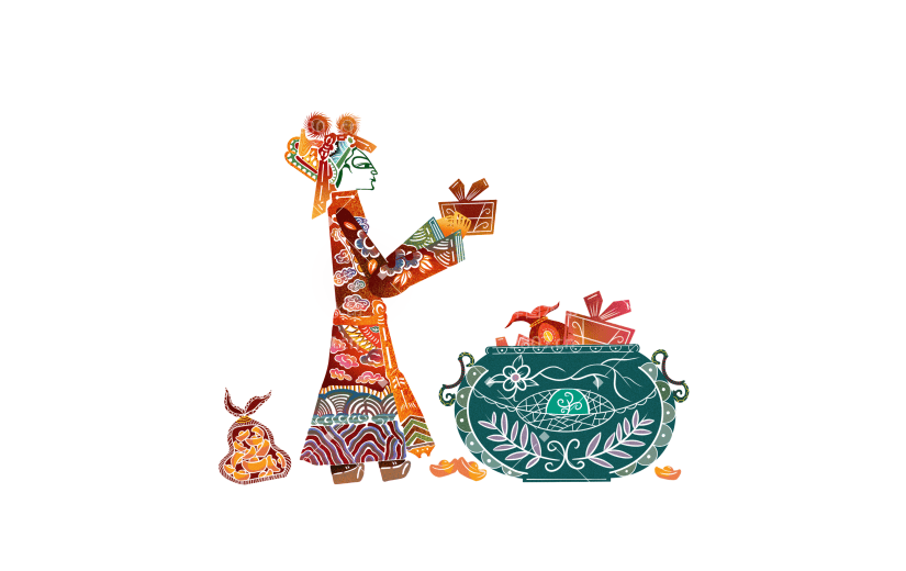 剪纸风-中国风皮影大尺寸元素2