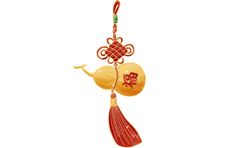 手绘-端午传统节日主题贴纸-葫芦