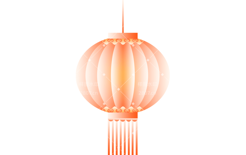 中国风中式弥散灯笼元素素材