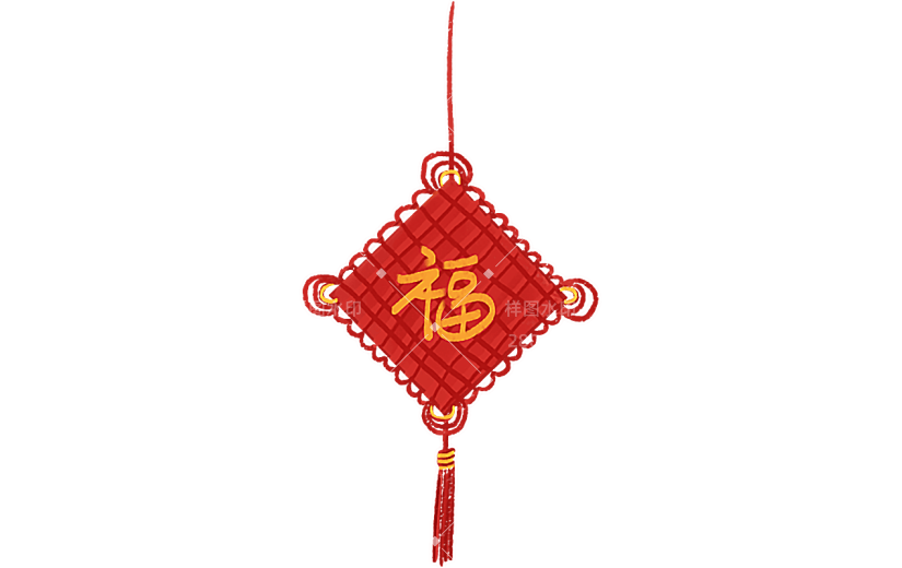 过年装饰-福字中国结挂饰
