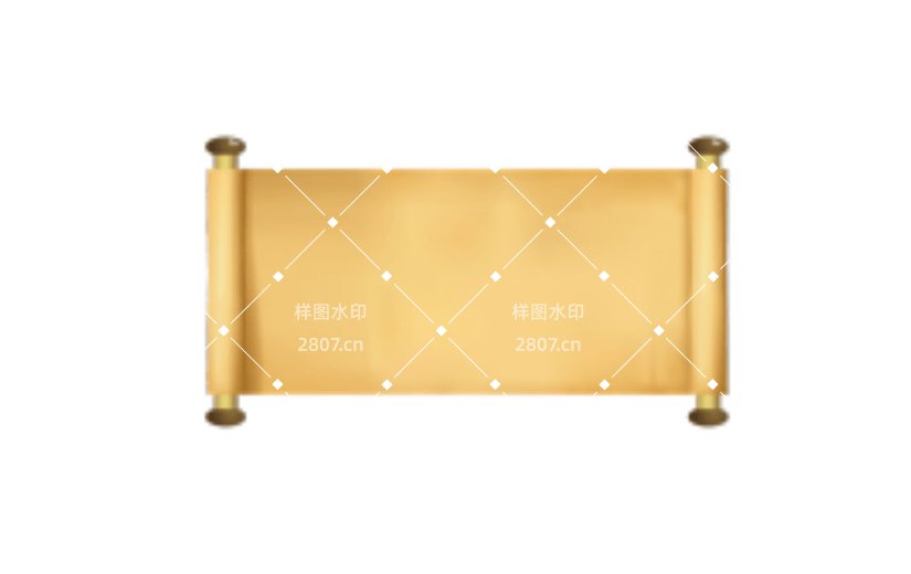 牛皮纸榜单公告标题边框元素