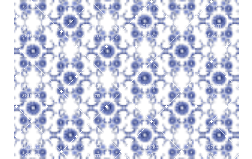 青花瓷底纹花纹插画元素