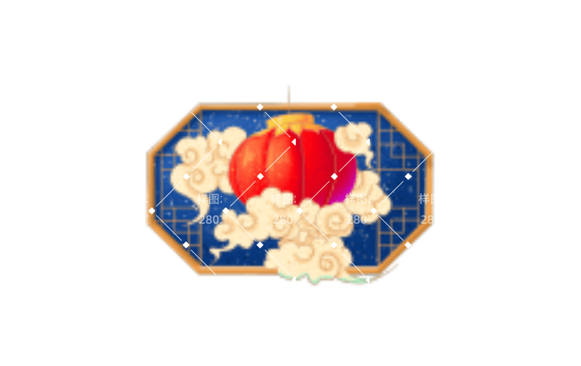 古风国潮祥云灯笼