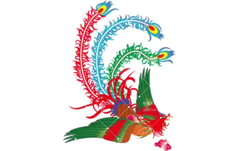 中国风 古风凤凰 神兽