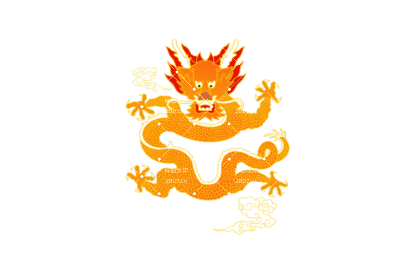 中国风传统吉祥物龙国潮元素