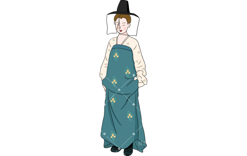 中国风唐代人物类贴纸-女人