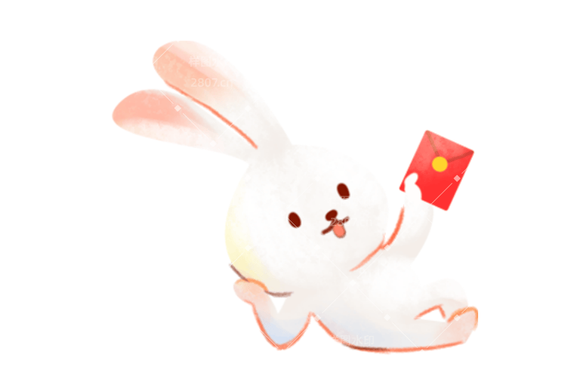 中秋热点贴纸-兔子