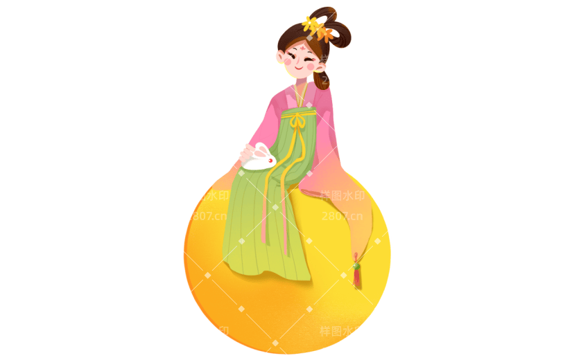 中国风人物插画-女孩
