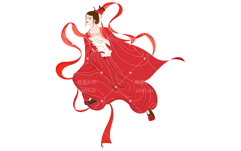 中国风人物插画-嫦娥