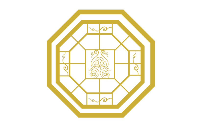 中国风边框底纹矢量贴纸-窗户