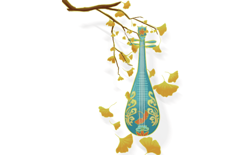 中国风插画-琵琶