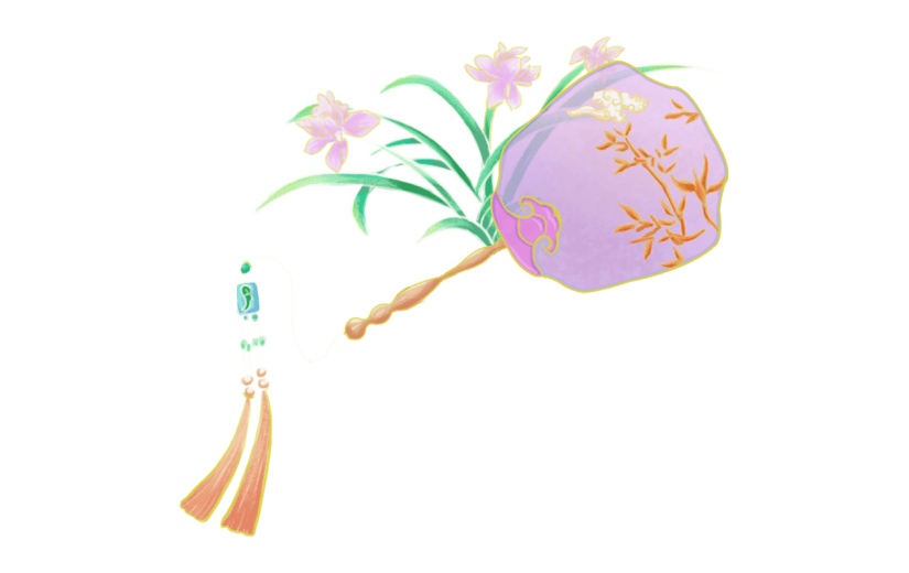 中国风插画-蒲扇