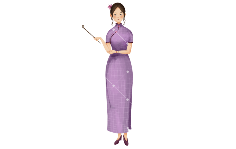 民国风复古女郎系列-旗袍女人