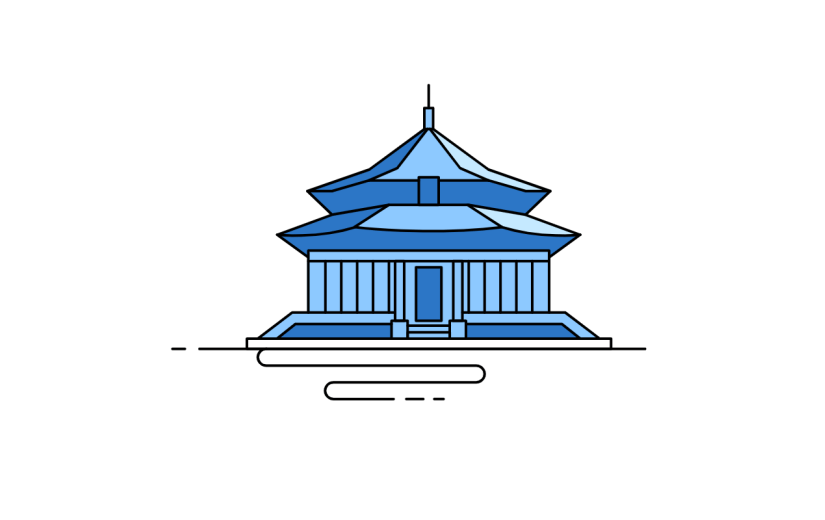 建筑地标元素主题素材-故宫