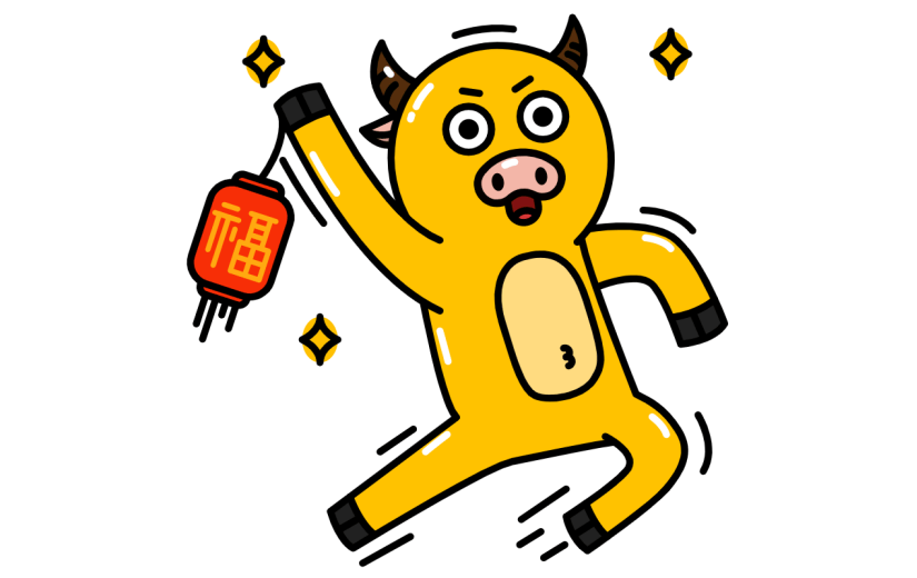 牛年春节元素主题素材