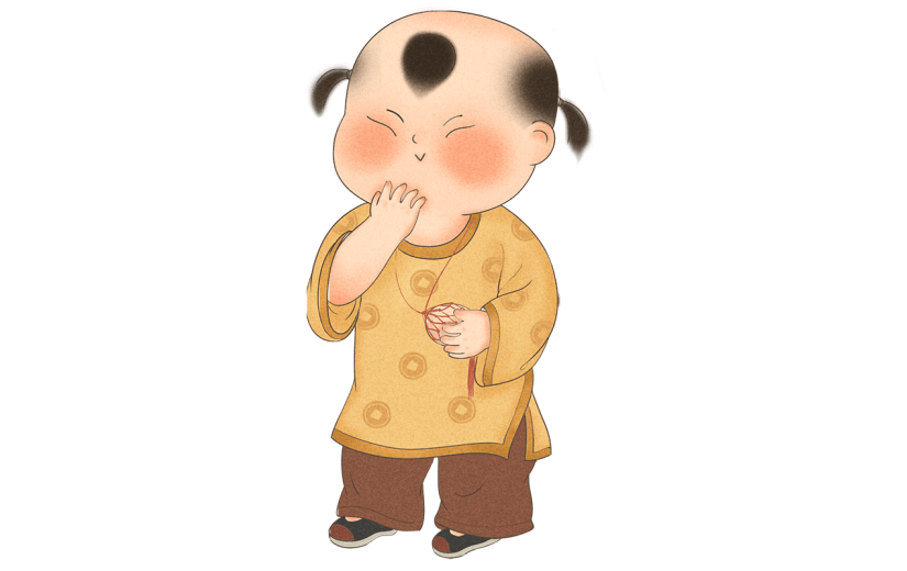 中国节气主题拆解图-小孩
