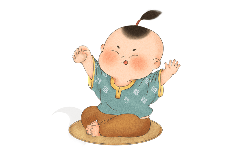 中国节气主题拆解图-小孩