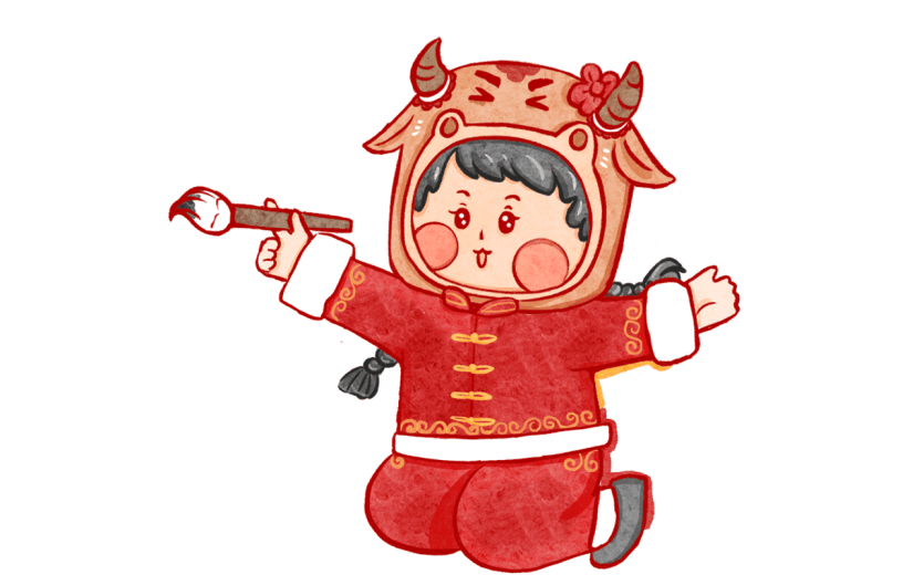 牛年春节元素主题素材
