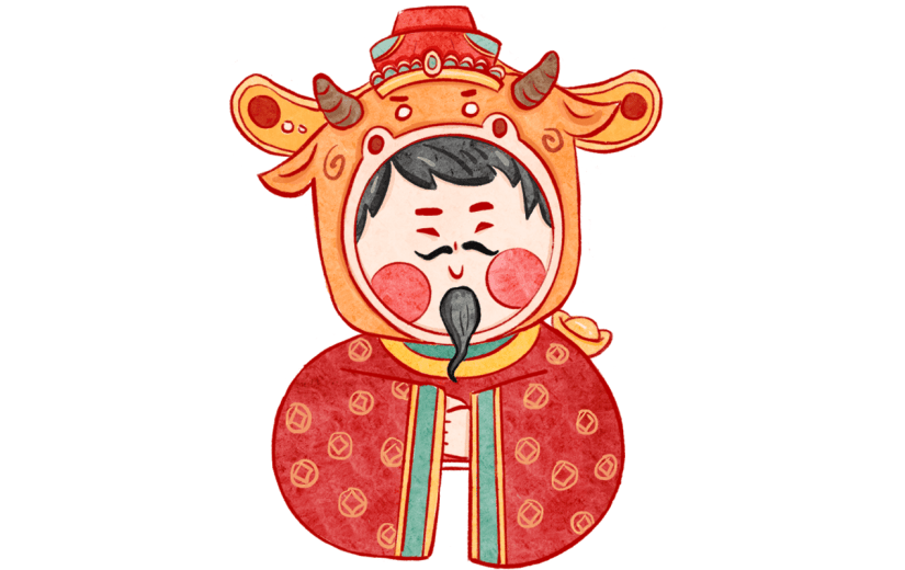 牛年春节元素主题素材