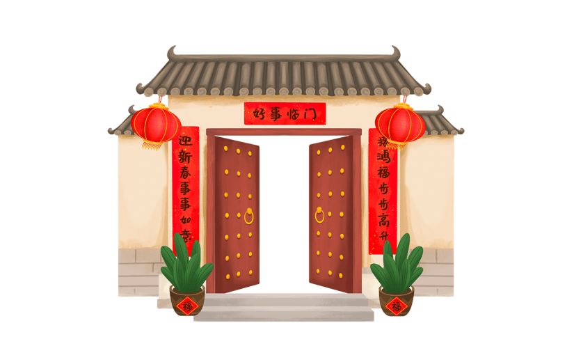 春节元素主题素材