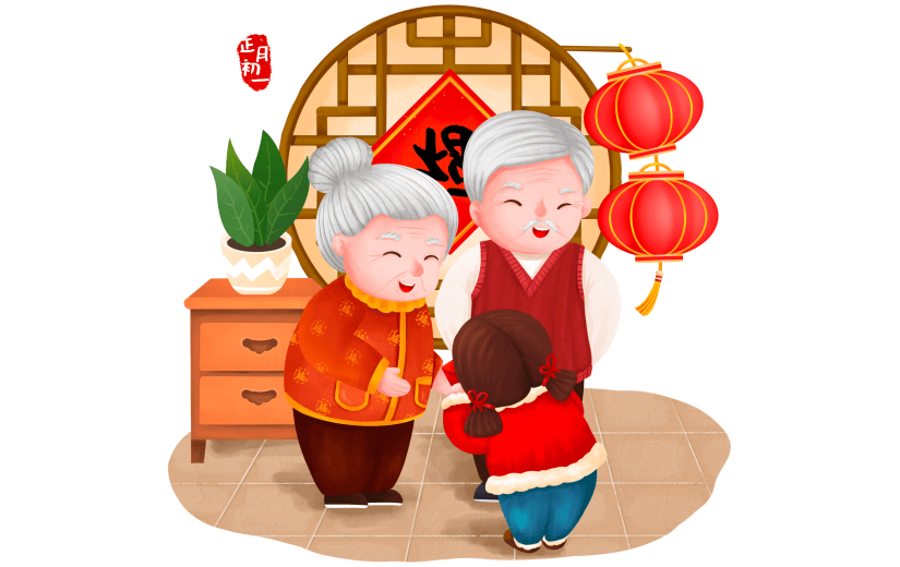 春节元素主题素材