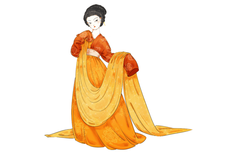 高质量人物插画–仕女图