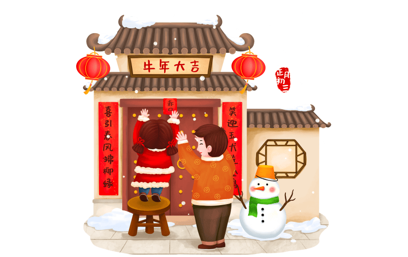春节元素主题素材