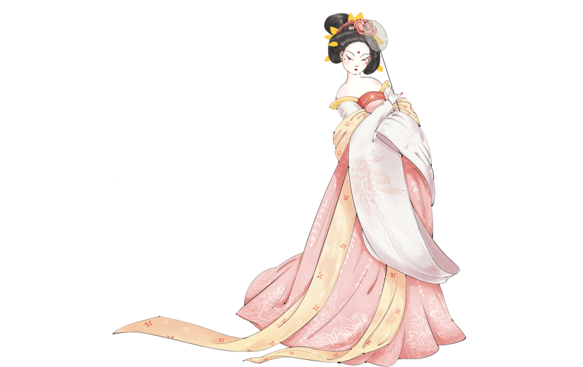 高质量人物插画-仕女图