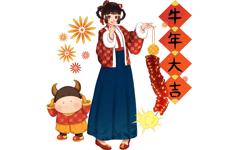 春节元素主题素材