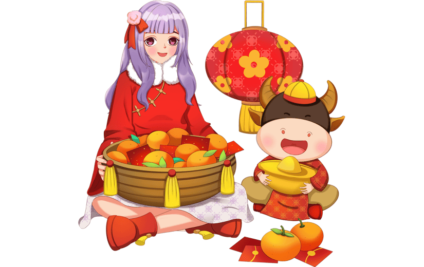 春节元素主题素材