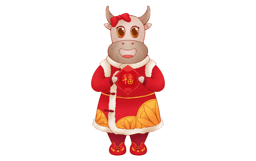 牛年春节元素主题素材