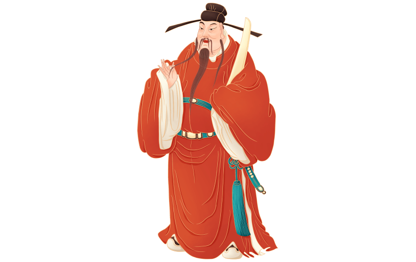 高质量插画-国潮细线白描