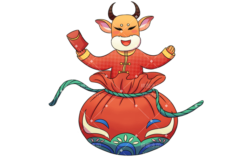 春节主题元素贴纸