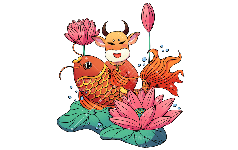 春节主题元素贴纸