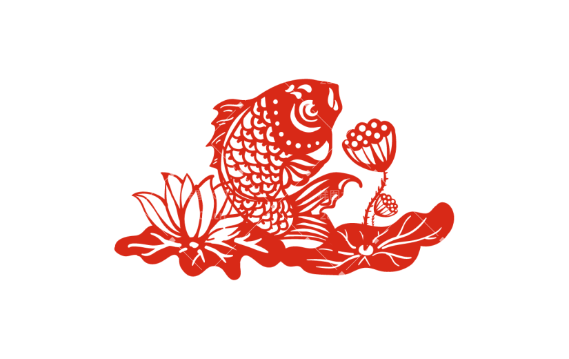 春节剪纸风贴纸2