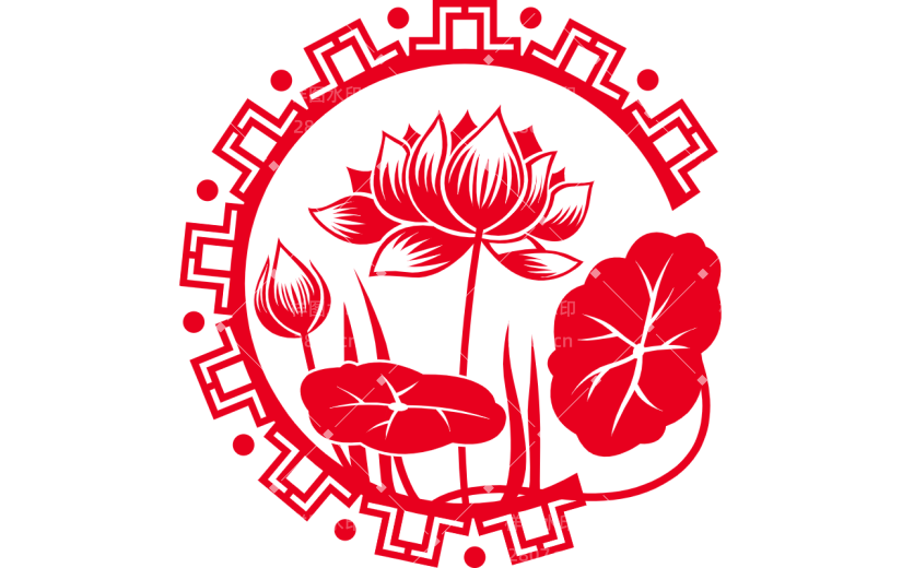 中国风窗花纹样贴纸1