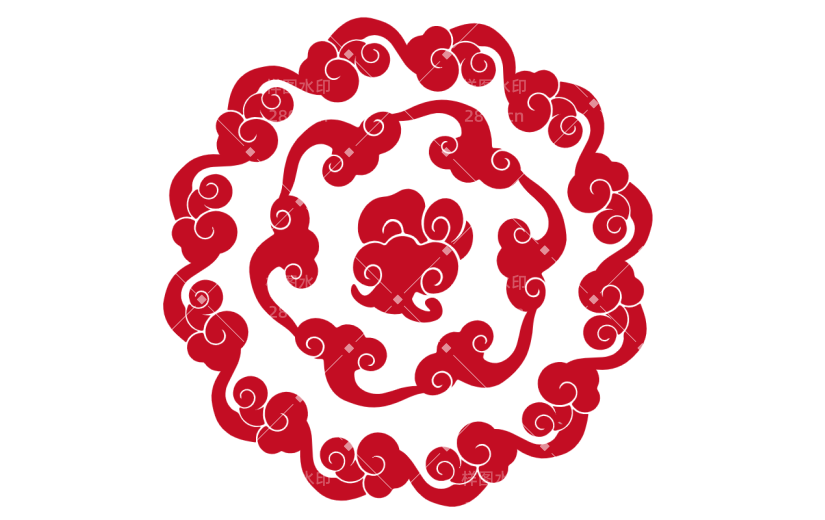 中国风窗花纹样贴纸1