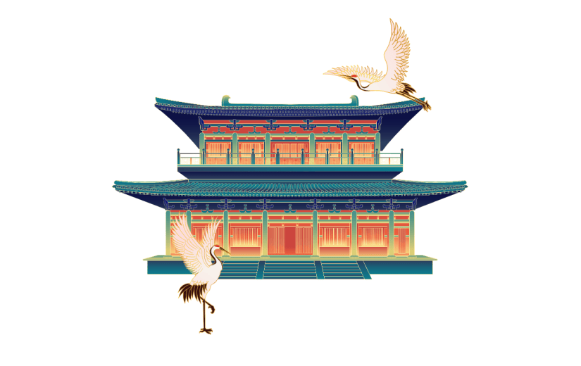 国潮风中国传统建筑