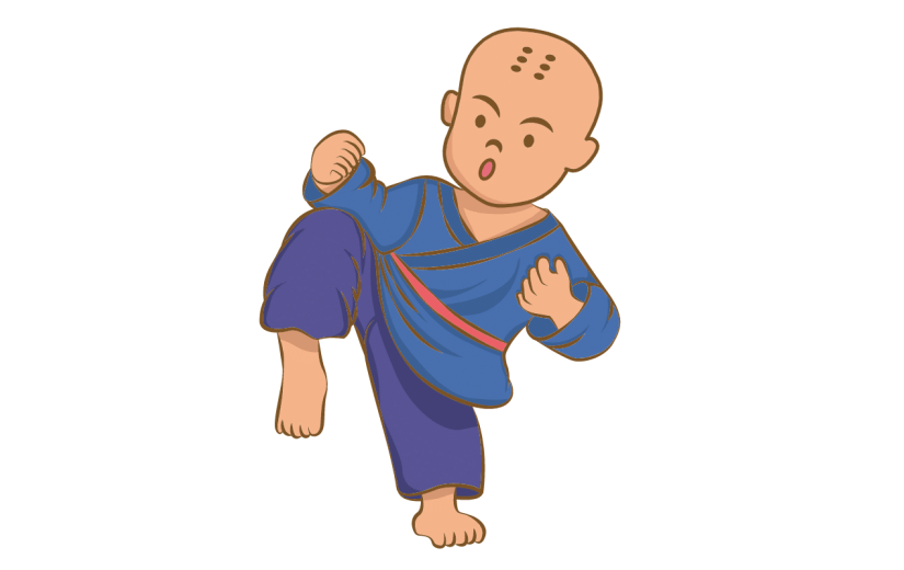 SVG-少林寺人物贴纸2
