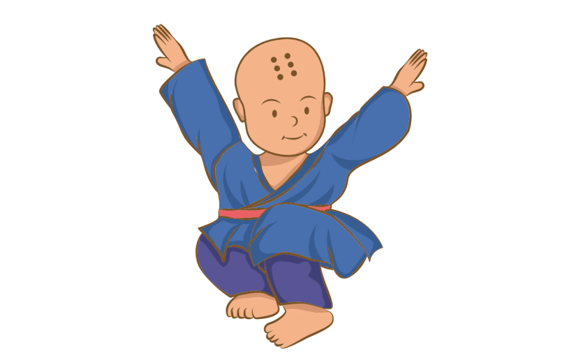 SVG-少林寺人物贴纸2