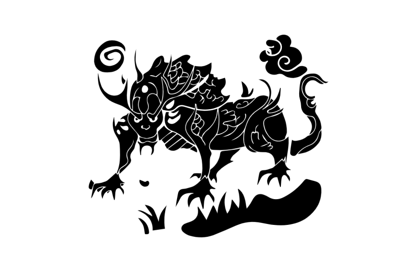 印章风SVG-印章风元素-妖怪