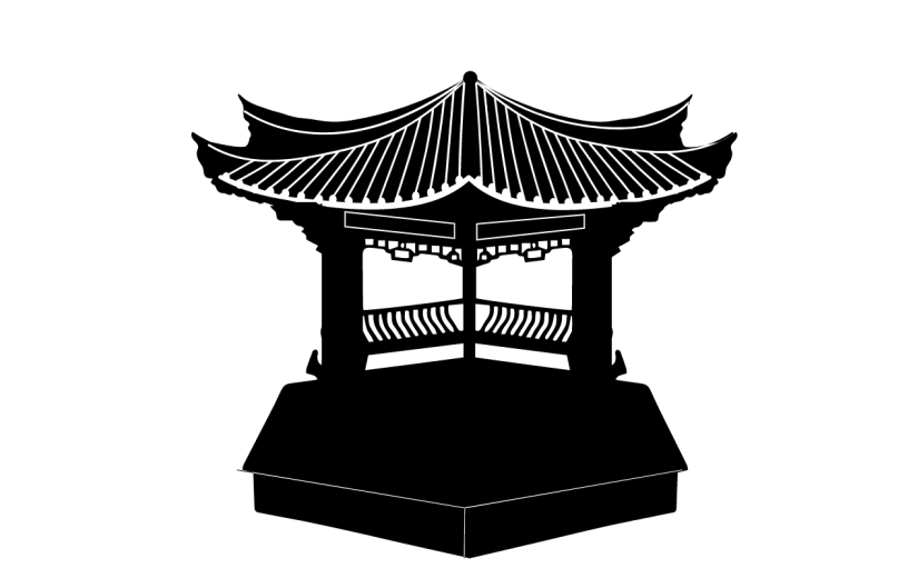 矢量凉亭元素建筑贴纸7